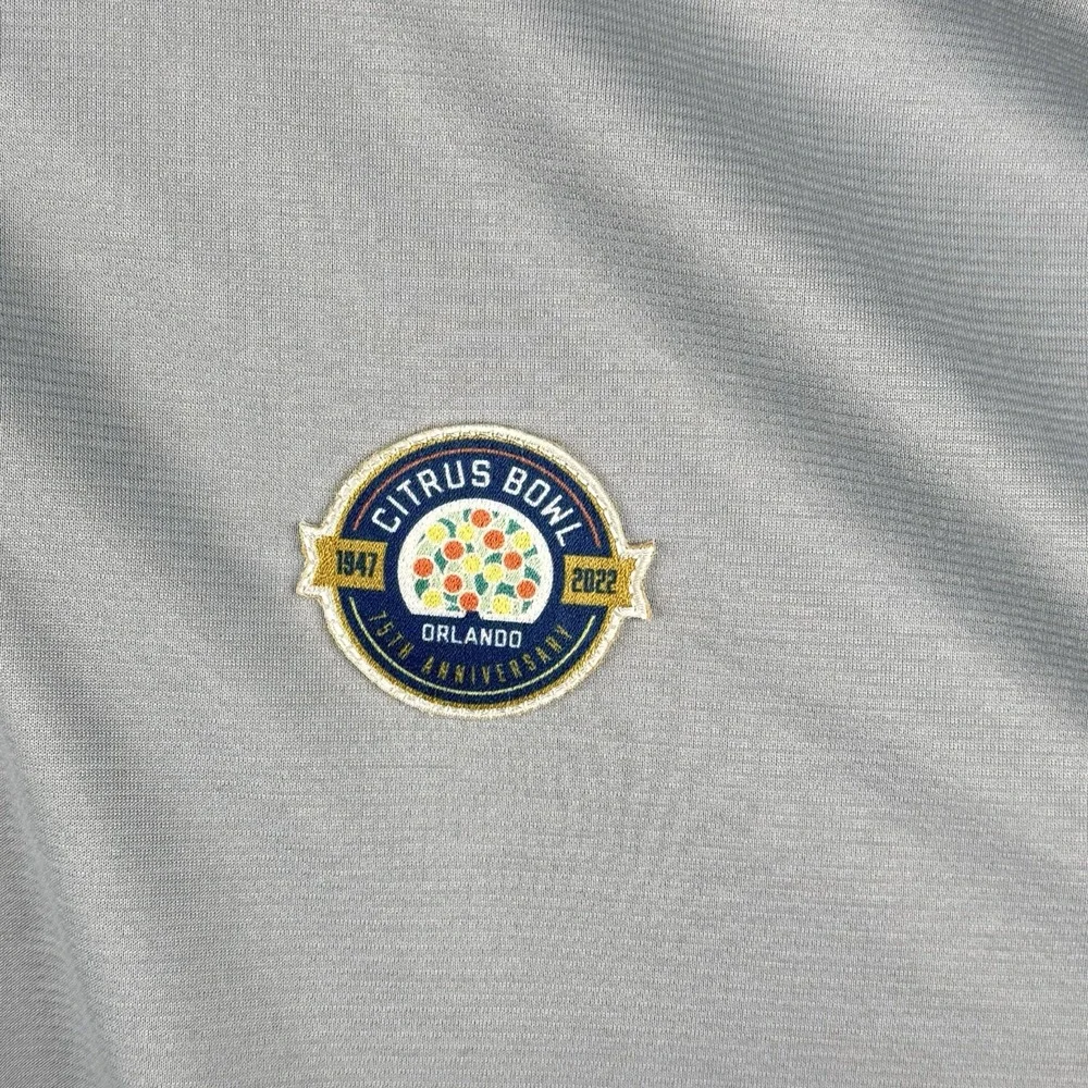 Nike Polo Shirt Mens 2XL Gray‎ Performance Dri-Fit Golf 75th Citrus Bowl Orlando